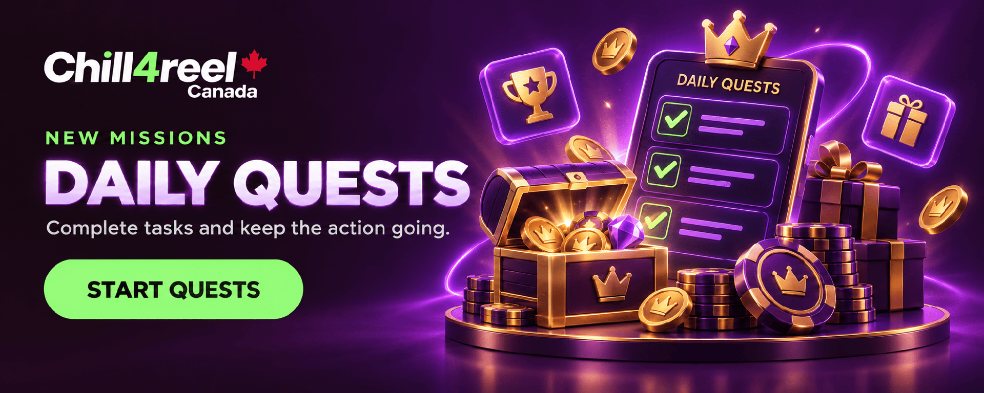 Online Casino Chill4reel daily quests